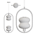 Elegant LED Pendant Lamp 3D model small image 4