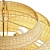 Elegant Paloma Rattan Pendant 3D model small image 4