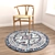 Round Rugs Set - 6-Piece Variety Kit 3D model small image 2