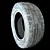 Vintage Tire 3D Scan: Metal & Roughness 2K 3D model small image 1