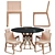 CIRCUS Table MUU Chair Set 3D model small image 3