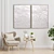 Plaster Duo Frame: Elegant Interior Set 3D model small image 2