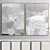 Modern Plaster Dual-Frame Set 3D model small image 1