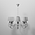 Elegant ALADDIN LUX Hanging Chandelier 3D model small image 3