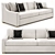  Parisian Classic Slope Arm Sofa - Elegant and Timeless 3D model small image 1