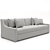  Parisian Classic Slope Arm Sofa - Elegant and Timeless 3D model small image 3