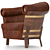 Compact Coffee Chair 3D model small image 1