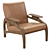 Modern Walnut Lounge Chair by Adrian Pearsall 3D model small image 1