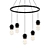 Gypsum Light Pendant: Stylish 5-Light Fixture 3D model small image 1