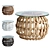 Woven Magazine Table | 4 Colors 3D model small image 1