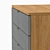 Chess No. 2: Small Black Chest of Drawers 3D model small image 5