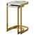 Elegant Marble & Gold Steel Side Tables 3D model small image 1