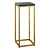 Marble & Brass Side Table 3D model small image 1