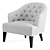 Drapper's Occasional Armchair: Stylish, 3D-Render Ready 3D model small image 3