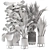 Ferm Living Bau Pot Large - Set 333: Stylish Indoor Plants 3D model small image 7