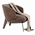 Elegant Penelope Armchair: Timeless Comfort 3D model small image 2