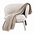 Elegant Penelope Armchair: Timeless Comfort 3D model small image 4