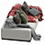 Molteni&C Reversi 2-Seater Sofa 3D model small image 3