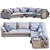 West Elm Harmony Sofa: Sleek and Stylish 3D model small image 3