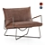 Title: Luxurious Leather Earl Armchair 3D model small image 1