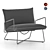 Title: Luxurious Leather Earl Armchair 3D model small image 2