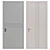 Modern Door 158: Sleek Design, 2200x980mm 3D model small image 1