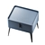 LaLume Designer Bedside Table - 48cm Height 3D model small image 2