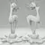 Elegant Porcelain Deer Sculpture 3D model small image 4