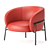 Elegant Leather Armchair: PARLA RIMO 3D model small image 1
