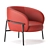 Elegant Leather Armchair: PARLA RIMO 3D model small image 4