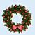 Festive Holiday Wreath 3D model small image 1