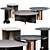  Stylish Tables Collection: Pierre, Combination, Drops 3D model small image 1