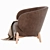Modern Oreillas Armchair: Elegant Design, Ultimate Comfort 3D model small image 3