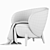 Modern Oreillas Armchair: Elegant Design, Ultimate Comfort 3D model small image 5