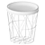 Brown Metal Mesh Coffee Table 3D model small image 2