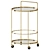 Paola Glass and Gold Metal Kitchen Trolley 3D model small image 1