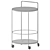 Paola Glass and Gold Metal Kitchen Trolley 3D model small image 2