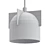 Modern Minimalist Pendant Light: Akola Black 3D model small image 2