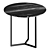 Marble & Metal Side Table 3D model small image 1