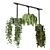 Metal Box Hanging Plants Set 3D model small image 1
