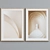 Modern Architectural Picture Frame Set 3D model small image 2