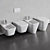 Ideal Standard Blend Cube WC & Bidet Set 3D model small image 7