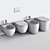 Ideal Standard Blend Curve WC & Bidet Set 3D model small image 6