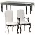 Elegant Victoria Dining Set 3D model small image 2