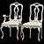 Elegant Roberto Giovannini Dining Set 3D model small image 5