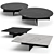 Elegant Minotti Lido Coffee Set 3D model small image 1