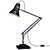 Brass Desk Lamp: Anglepoise Original 1227 3D model small image 1