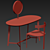 Elegant Vanity Table Dresser 3D model small image 6