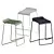 Ready Stacking Barstool: Stylish, Space-saving Seating Solution 3D model small image 4