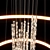 Glamorous Gold & Black LED Chandelier 3D model small image 2